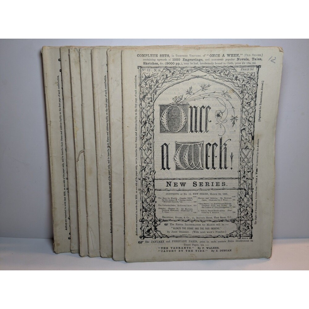 7 Once A Week New Series March June July 1866